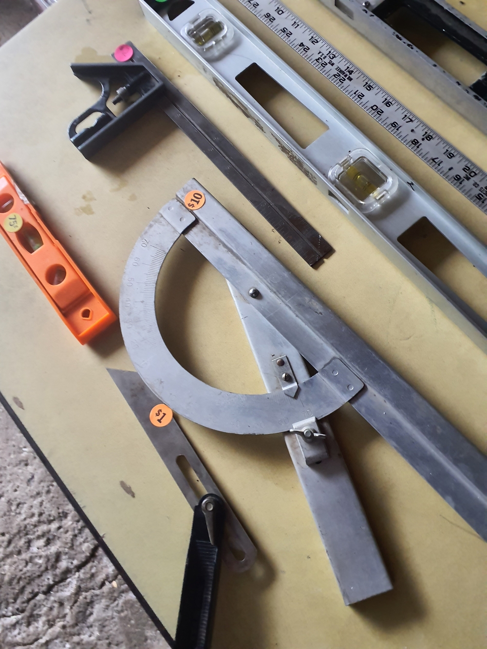 GAP Metal Drafting Tools Set with Orange Level Accent